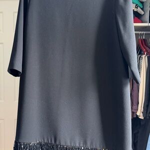 Kate Spade Black with Sequined Fringe Hem